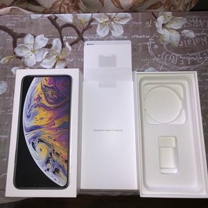iPhone Xs Box SILVER ORIGINAL RETAIL EMPTY BOX